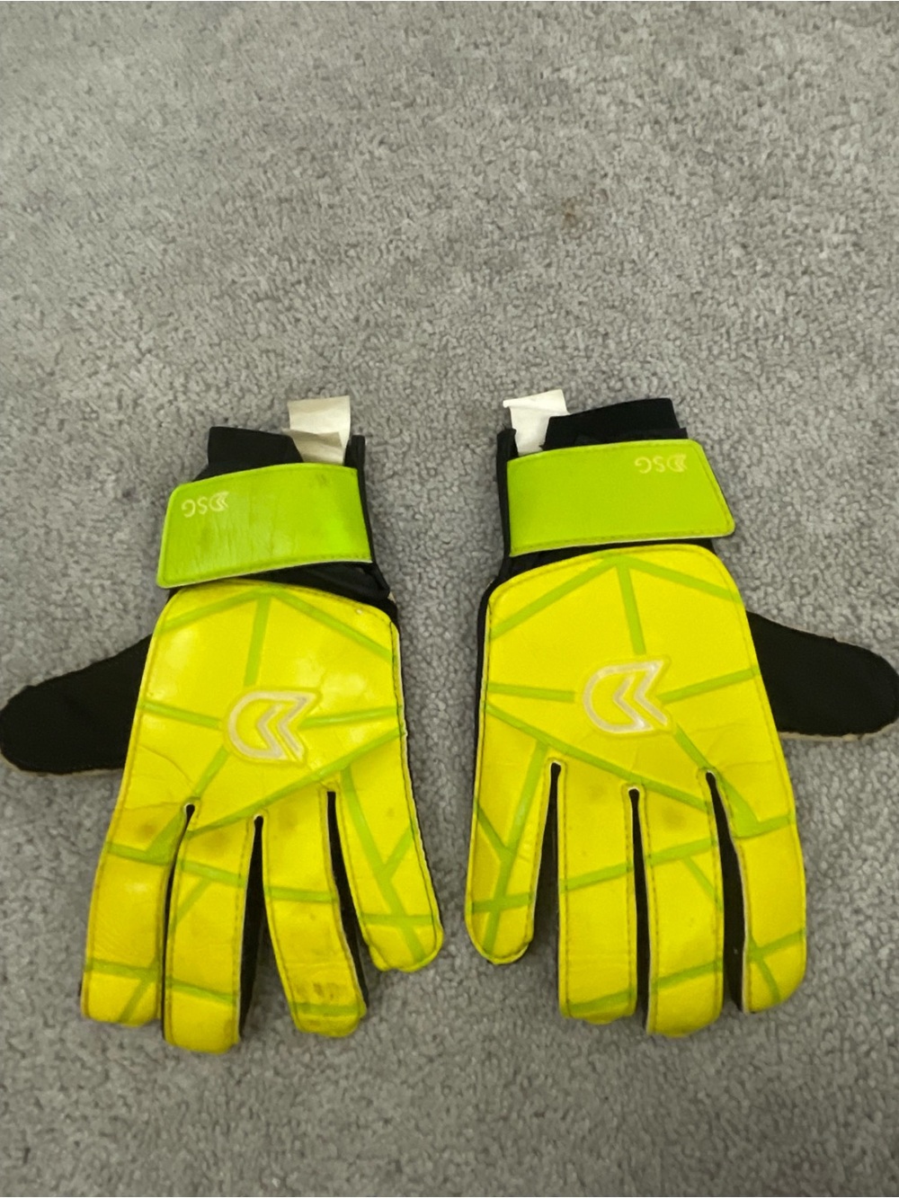 DSG Neon Yellow & Black Goalkeeper Gloves